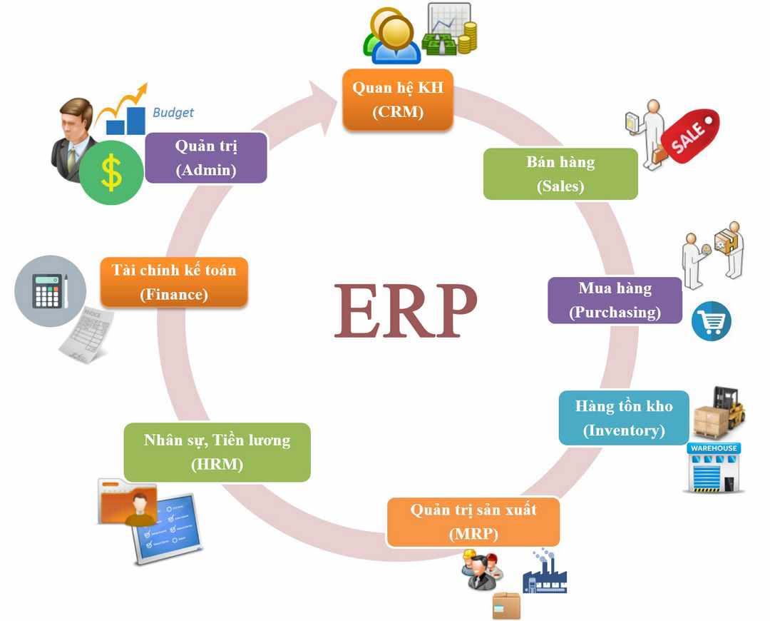 ERP có đầy đủ các chức năng của một phần mềm thông minh